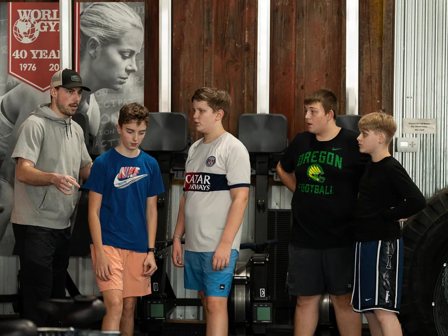 Landon Gardner coaching young athletes Dallas Oregon