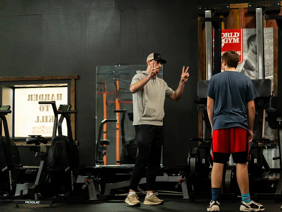 Personal training one-on-one session at World Gym